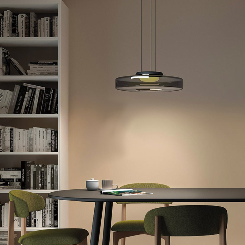 Bela Glass Pendant Lamp | Bauhaus Style, Adjustable Hanging Design