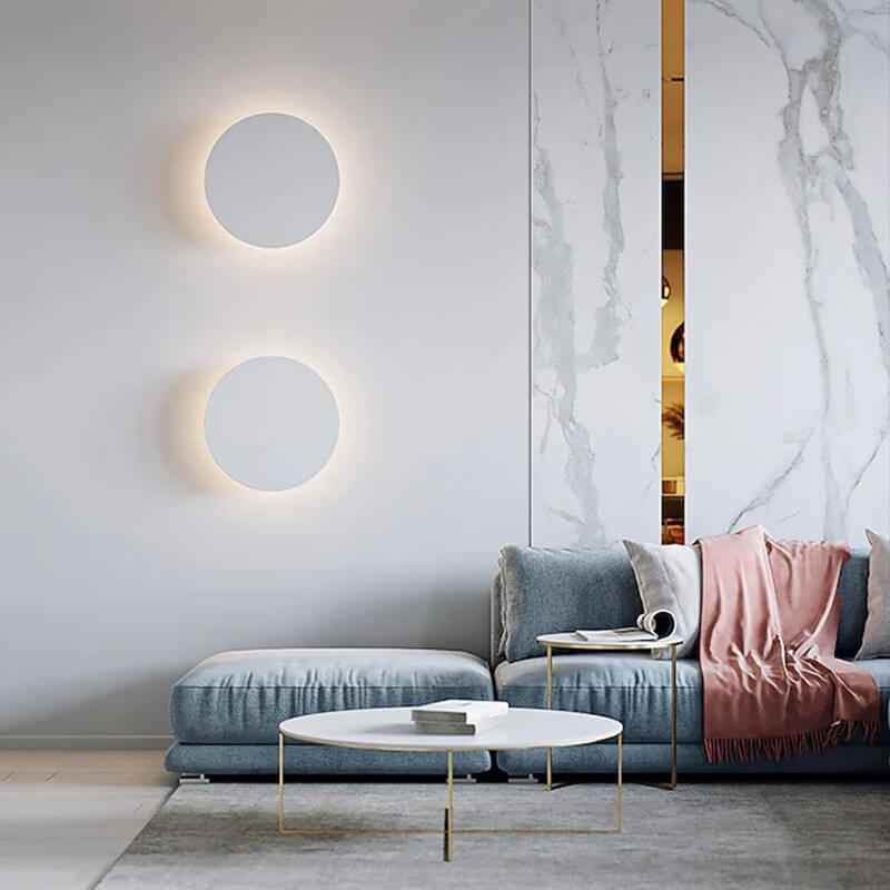 Contemporary Colorful Round Iron LED Wall Sconce