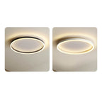 Nordic Minimalist Circular LED Flush Mount Ceiling Light with Iron and Acrylic Design