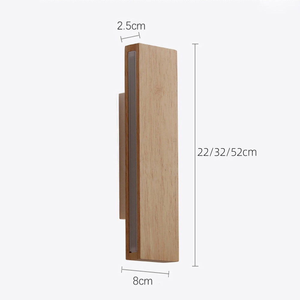 Luma LED Wandlamp | Draaibaar Houten Ontwerp, Warm Licht