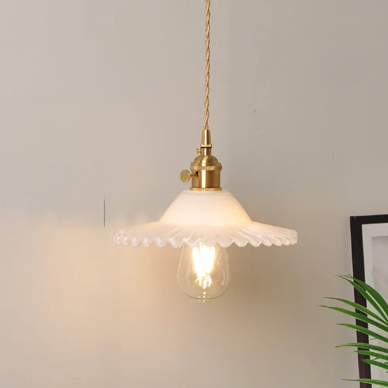 Virelian - Nordic Glass Pendant Lamp with Copper