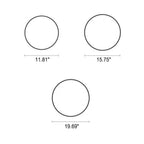 Elegant Round Acrylic LED Flush Mount Ceiling Light - Macaron Style