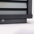 Contemporary Waterproof Solar LED Square Aluminum Landscape Post Light for Gardens
