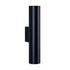 Minimalist Aluminum Cylindrical Wall Sconce with Two Lights