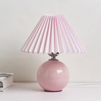 Nordic Ceramic Pleated Table Light | 1-Light