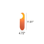 Nordic Minimalist Glass Orange Ring 1-Light Wall Sconce