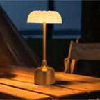 Flora Crystal Table Lamp | Rechargeable, 3 Light Colors