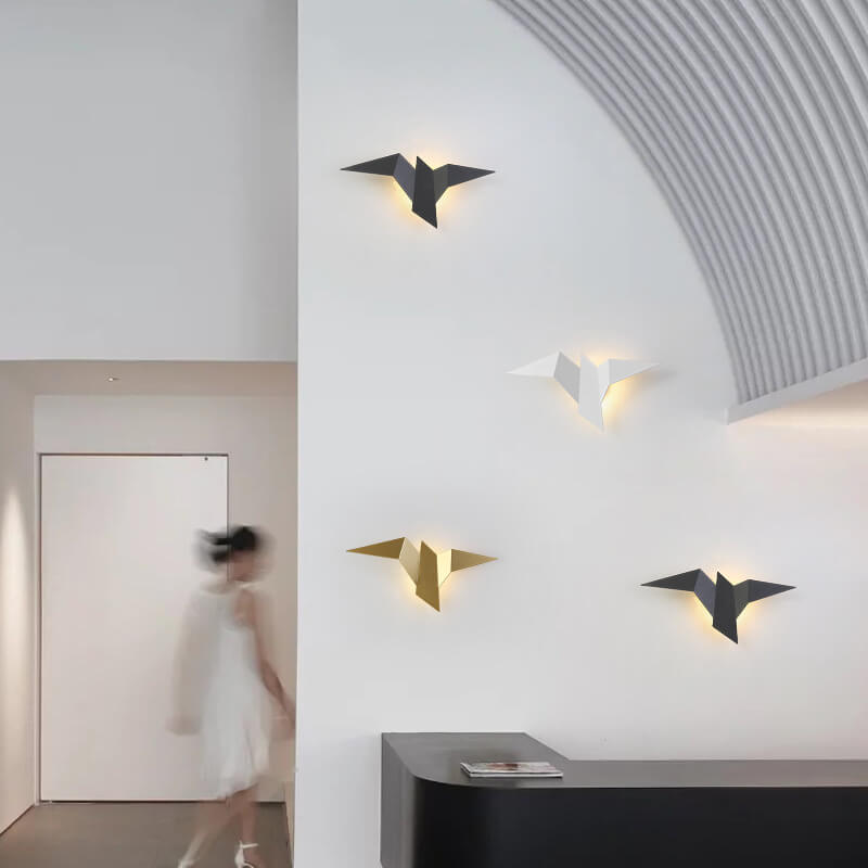 Contemporary Artistic Bird-Inspired 1-Light LED Wall Sconce