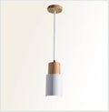 Nordic Macaron Cylinder Aluminum LED Pendant Light - 1-Light Design