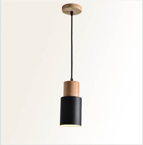 Nordic Macaron Cylinder Aluminum LED Pendant Light - 1-Light Design