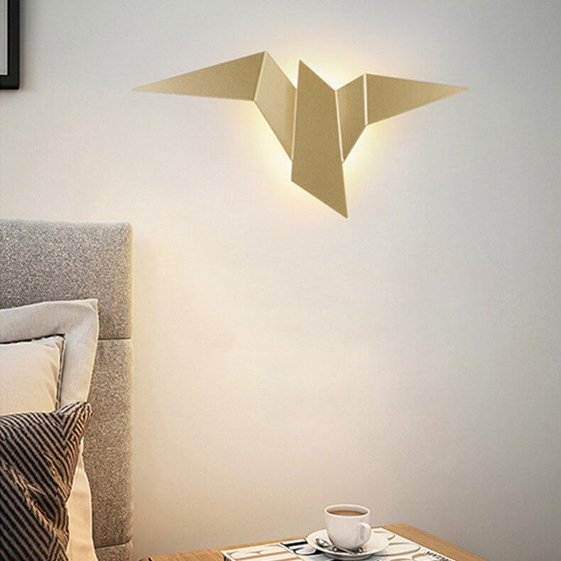 Contemporary Artistic Bird-Inspired 1-Light LED Wall Sconce