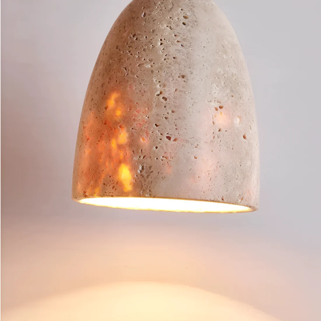 Nerina - Vintage Travertine Hanging Lamp