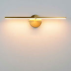 Nordic Minimalist Aluminum LED Wall Sconce with Long Bar Mirror Design