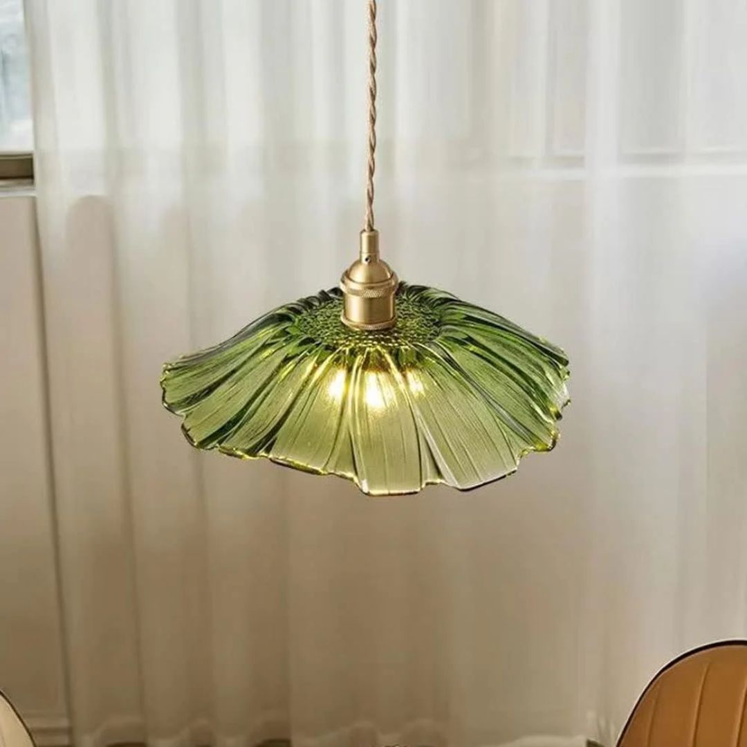 Bela Glass Pendant Light | Flower Shape, Adjustable Length 150 cm