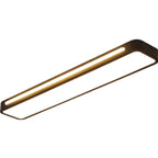 Scandinavian Minimalist Long LED Flush Mount Ceiling Fixture