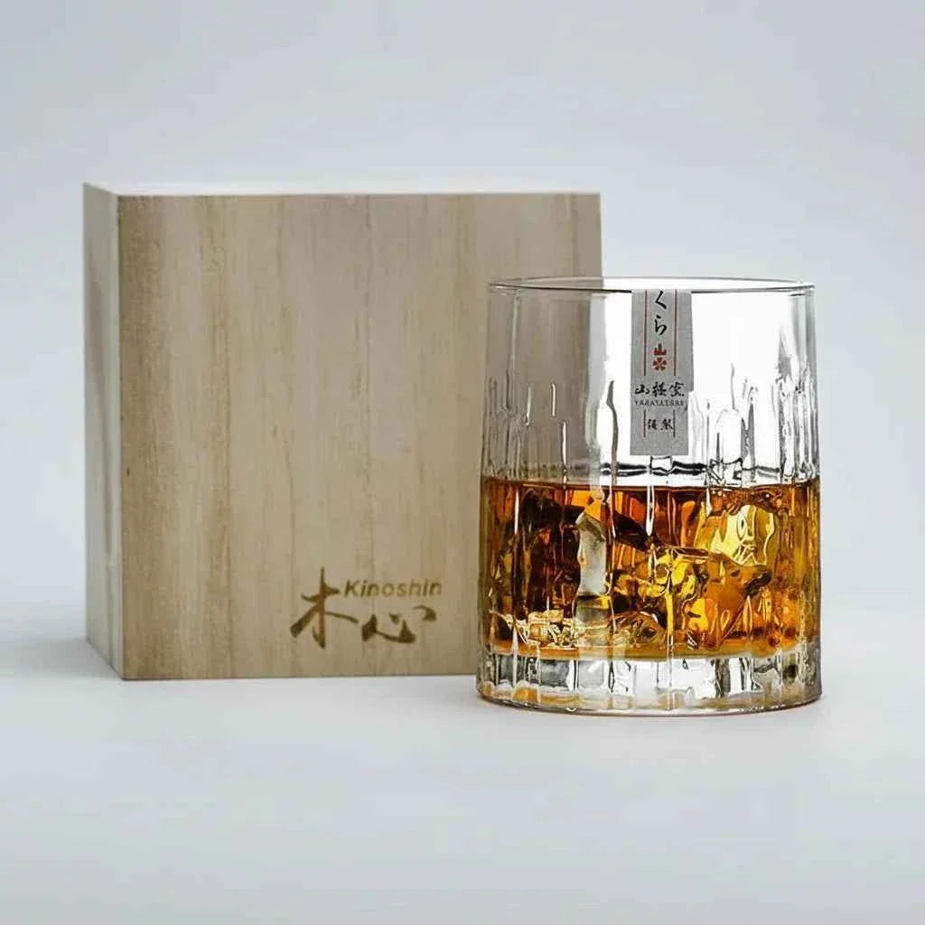 Bento Whiskyglas | Handgemaakt Kristalglas, Geleverd in Houten Kist