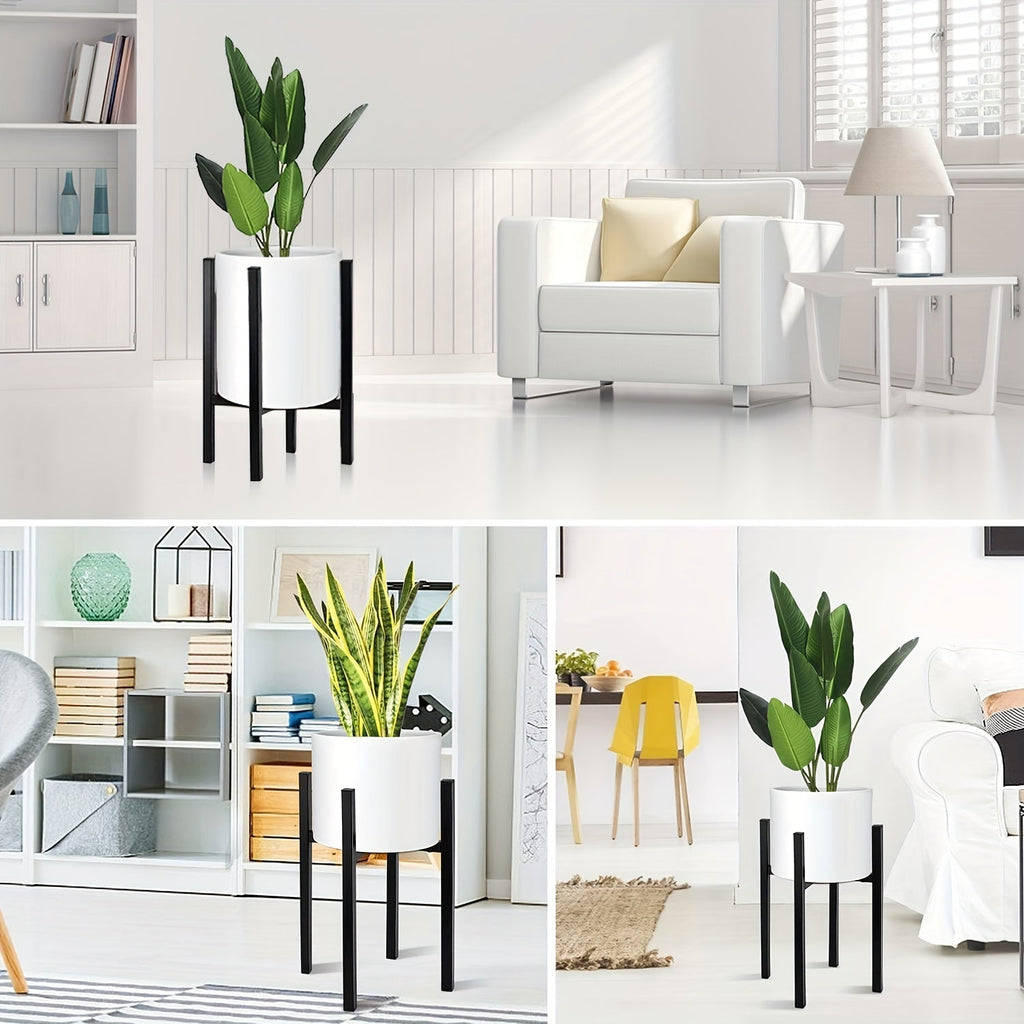 Bela Adjustable Metal Plant Stand | Rust-Resistant, Dual Height