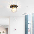 Contemporary Globe 1-Light Semi-Flush Mount Fixture