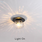 Contemporary Globe 1-Light Semi-Flush Mount Fixture
