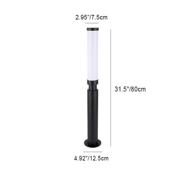 Contemporary Acrylic Waterproof LED Outdoor Lawn Lamp with Creative Lipstick Design
