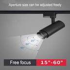 Contemporary Adjustable Dimmable Tubular Track Lighting - 3/4/5 Light LED Flush Mount Spotlight for Living Room