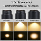 Contemporary Adjustable Dimmable Tubular Track Lighting - 3/4/5 Light LED Flush Mount Spotlight for Living Room