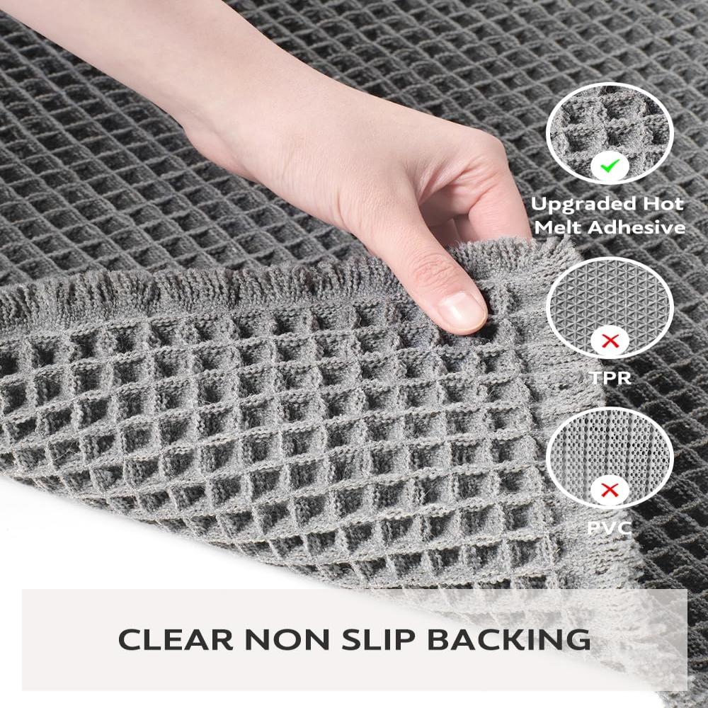 AquaLux Bath Mat | Waffle Texture, Superior Absorption