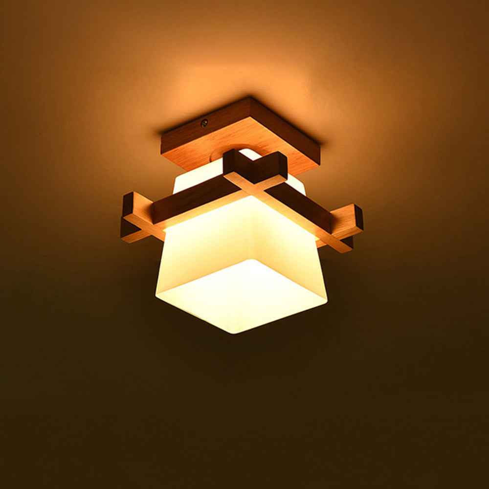 Juno Plafondlamp | Japans Minimalistisch Design, Houten Details