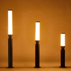 Contemporary Acrylic Waterproof LED Outdoor Lawn Lamp with Creative Lipstick Design