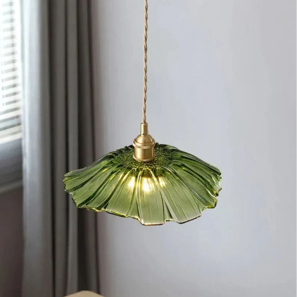 Bela Glass Pendant Light | Flower Shape, Adjustable Length 150 cm