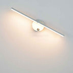Nordic Minimalist Aluminum LED Wall Sconce with Long Bar Mirror Design