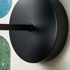 Contemporary Wabi-Sabi Iron and Cement 2-Light Wall Sconce