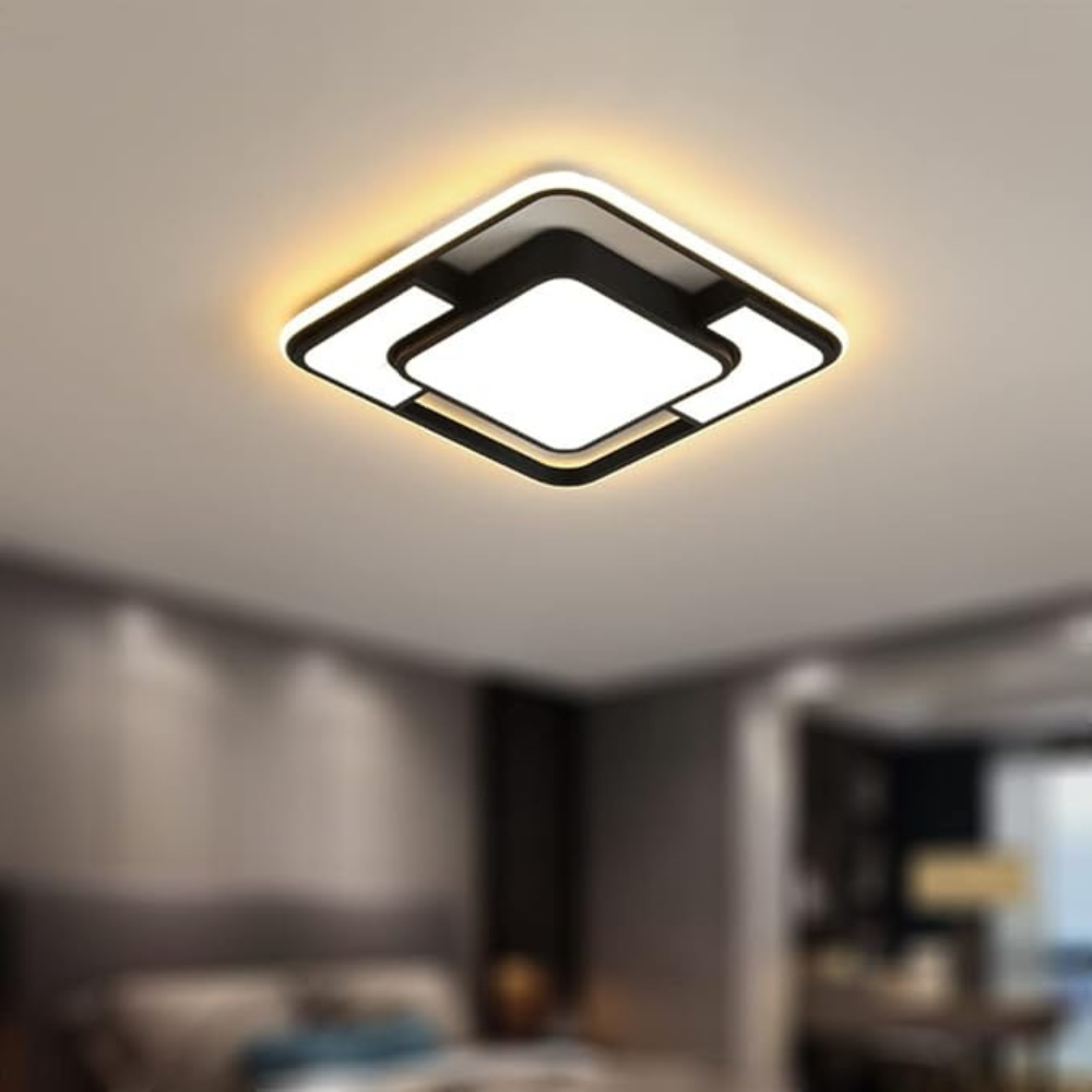 Bela Remote-Controlled LED Ceiling Light | Modern Geometric Design