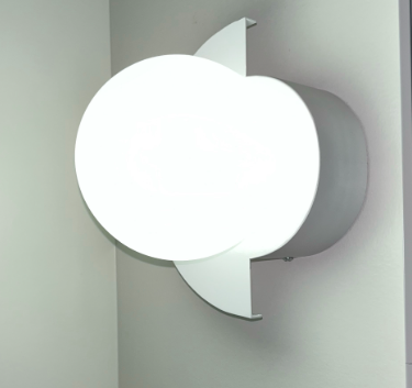 Contemporary Minimalist Colorful Glass Semi-Circle Wall Sconce Lamp with One Light