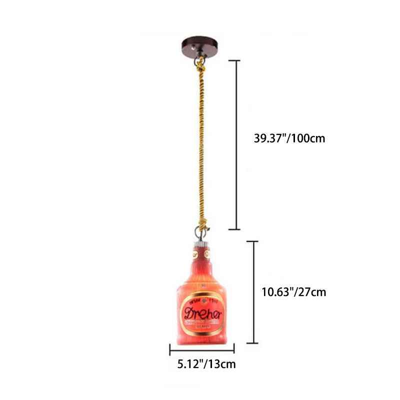 Modern Industrial Colorful Resin 1-Light Pendant Lamp