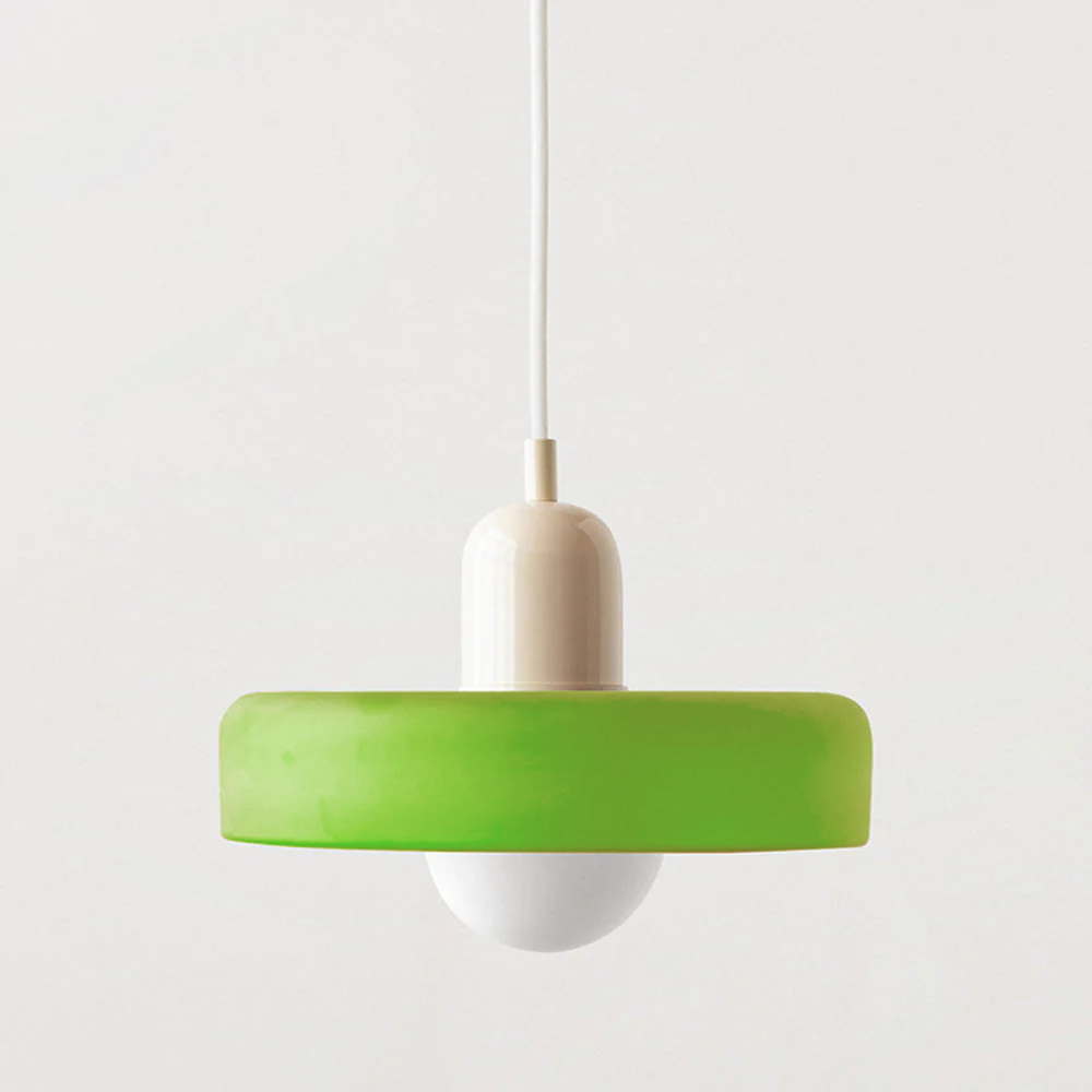 Luna Colored Glass Pendant Light | Adjustable Height, Modern Design