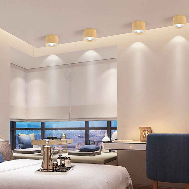 Northern Style LED Cylinder Flush Mount Ceiling Light