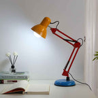 Contemporary Memphis Iron Half Circle 1-Light Table Lamp for Your Study