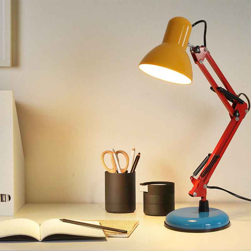 Contemporary Memphis Iron Half Circle 1-Light Table Lamp for Your Study