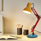 Contemporary Memphis Iron Half Circle 1-Light Table Lamp for Your Study