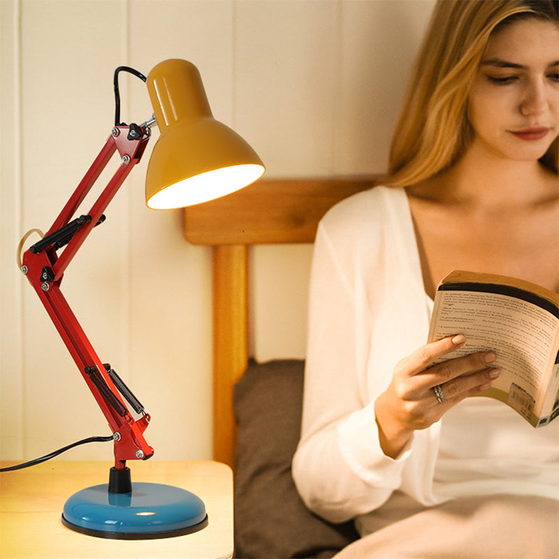 Contemporary Memphis Iron Half Circle 1-Light Table Lamp for Your Study