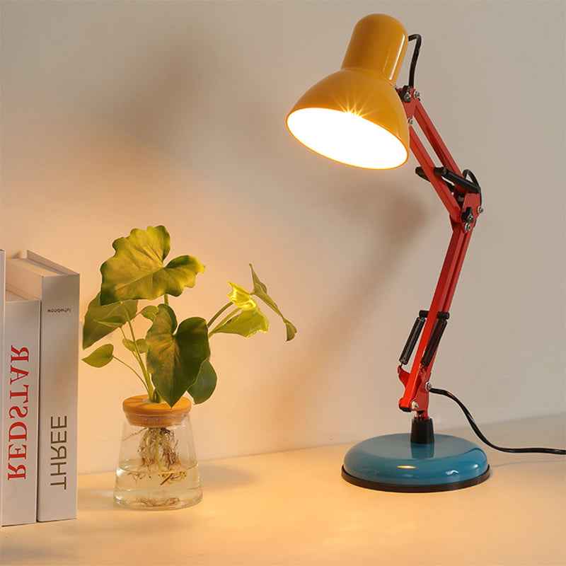 Contemporary Memphis Iron Half Circle 1-Light Table Lamp for Your Study