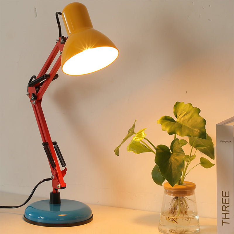 Contemporary Memphis Iron Half Circle 1-Light Table Lamp for Your Study