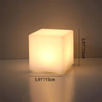 Artistic Geometric Battery-Powered Remote Control Night Light Table Lamp
