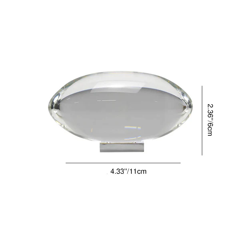 Artistic Crystal Projection Angel Eye LED Desk Lamp