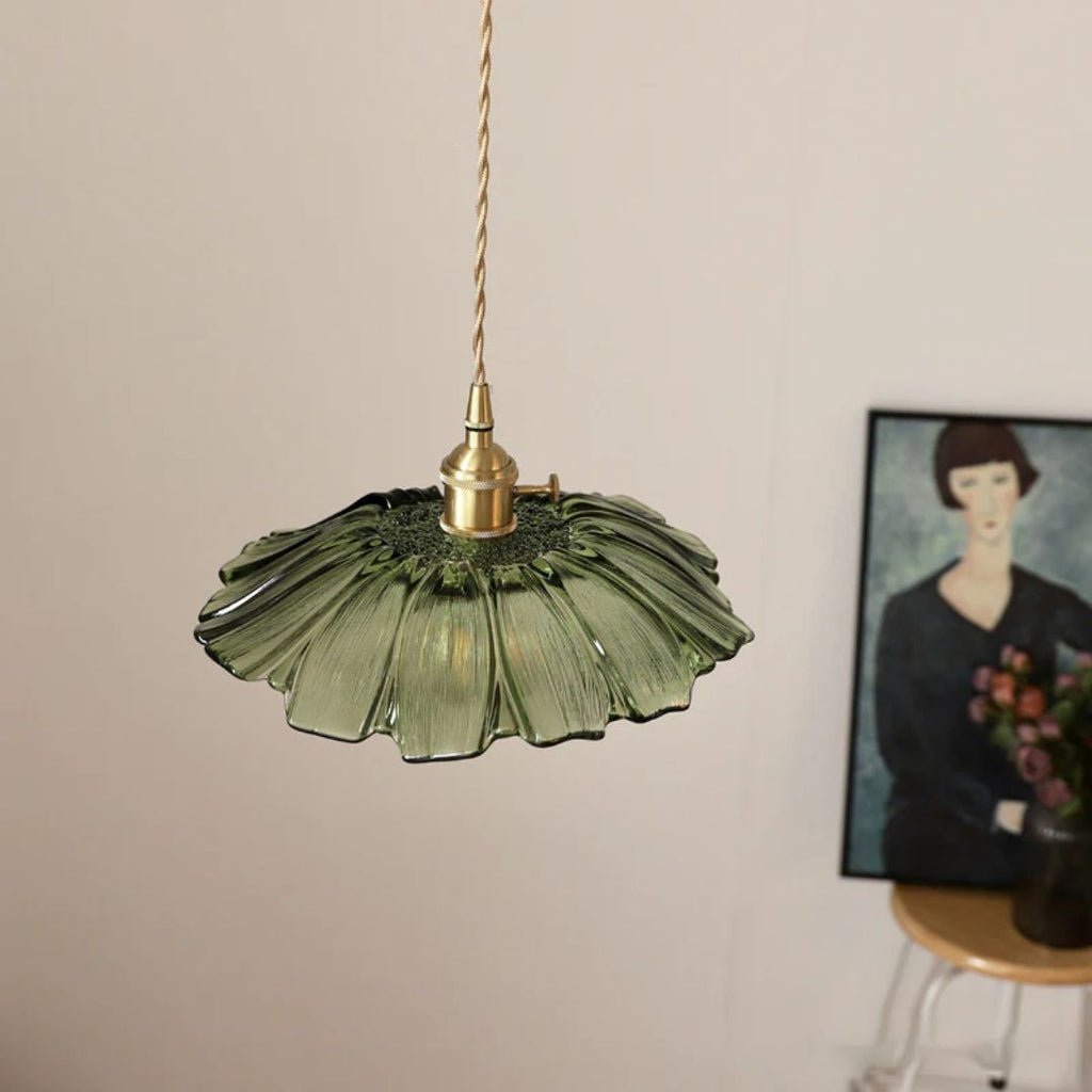 Bela Glass Pendant Light | Flower Shape, Adjustable Length 150 cm