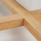 Traditional Japanese Square Tatami LED Flush Mount Ceiling Light in Wood and Acrylic for Bedrooms