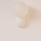 Modern Glass Globe Wall Light | 1-Light