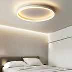 Nordic Minimalist Circular LED Flush Mount Ceiling Light with Iron and Acrylic Design