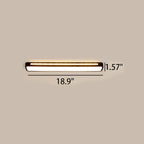 Scandinavian Minimalist Long LED Flush Mount Ceiling Fixture
